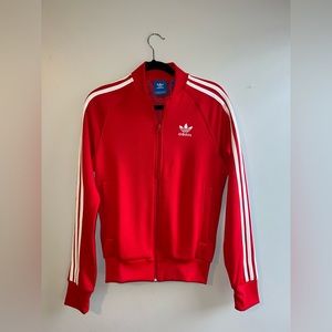 Red Adidas Women’s Track Jacket